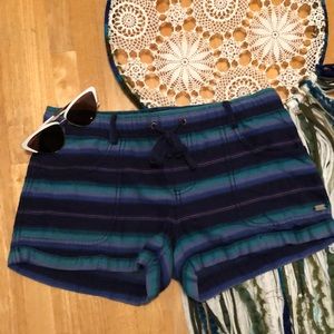 Multi color striped shorts